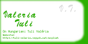 valeria tuli business card